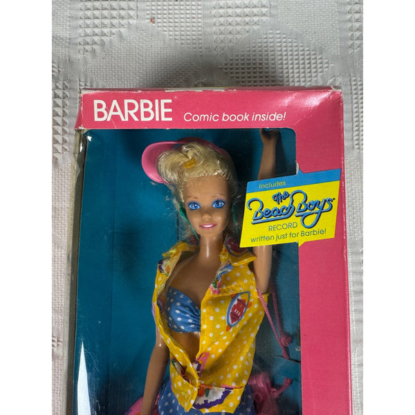 California Dream Barbie Doll w Comic and Beach Boys Record 1987 Mattel 4439 NIB