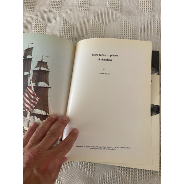 More Faces and Places of America by James Sloan Hardcover Signed 1981