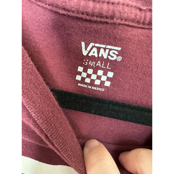 Vans womens maroon t-shirt