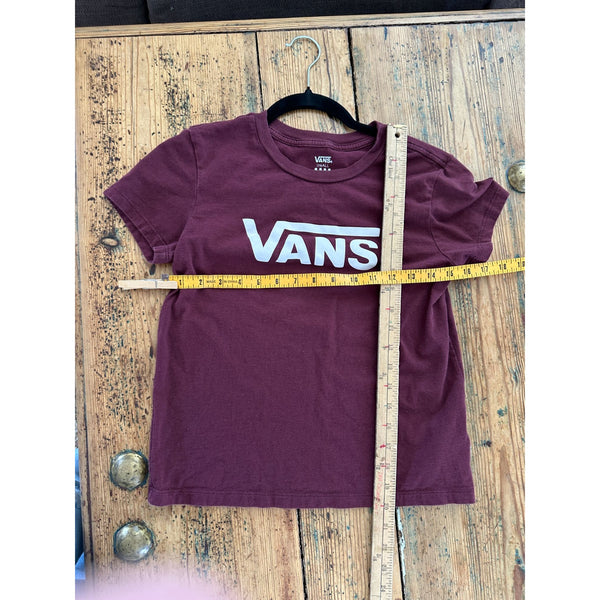 Vans womens maroon t-shirt