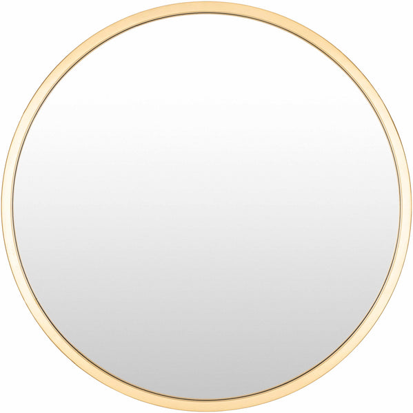 Guinda Round Gold Framed Wall Mirror circle