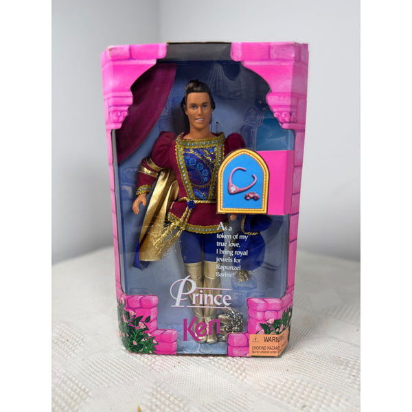 Prince Ken Doll 1997 Mattel Rapunzel Royal Outfit Crown & Accessories 18080 NIB