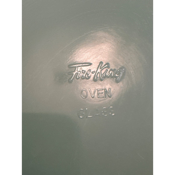 Vintage Fire King Jadeite Glass Plate w Ribbed Edge 9 Inch Jane Ray Collectible
