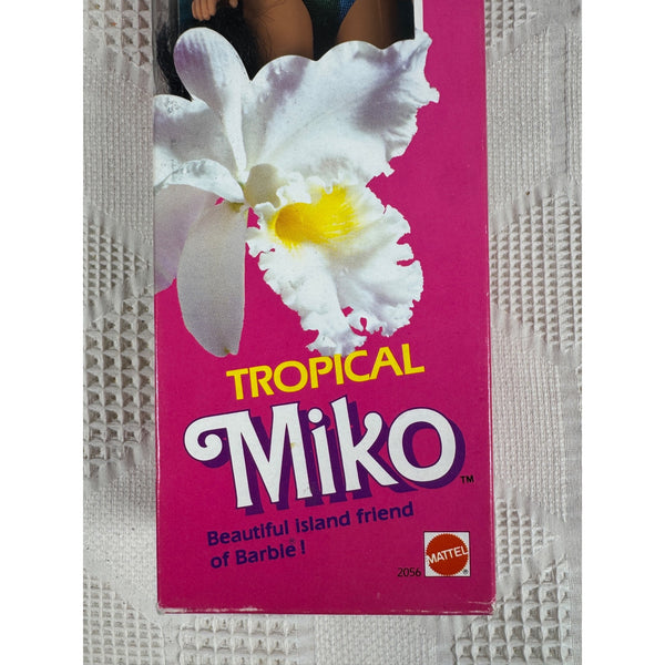 Tropical Miko Barbie Doll Vintagem1985 Mattel w One Piece Bathing Suit 2056 NIB