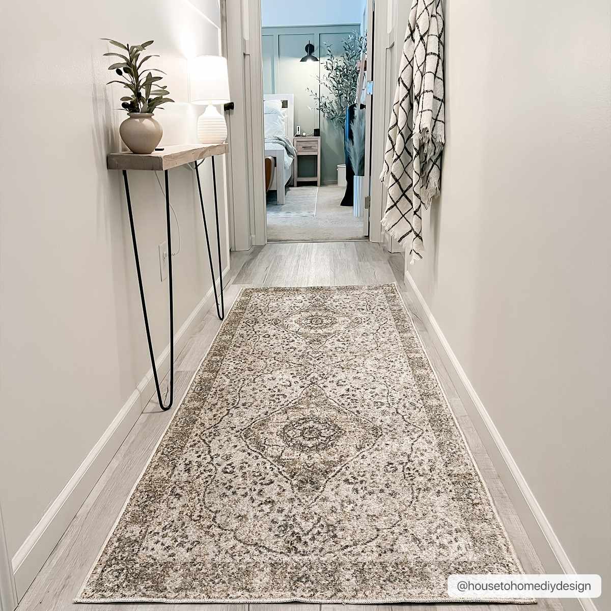 Cara Washable Area Rug long hallway