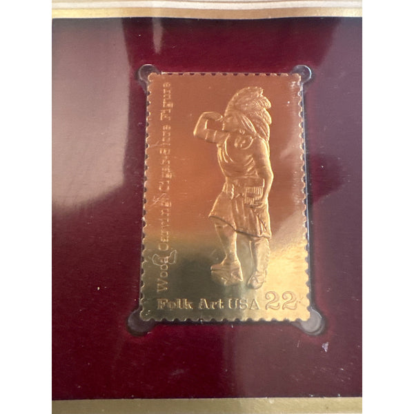 Golden Replicas United States Stamps Collection Album w 22k Gold Surface Proofs