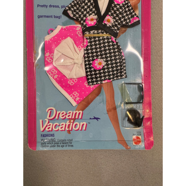 Barbie Dream Vacation Fashions Paris Outfit Dress Garment Bag Mattel 1993