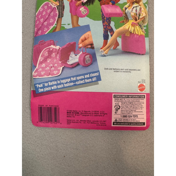 Barbie Dream Vacation Fashions Paris Outfit Dress Garment Bag Mattel 1993