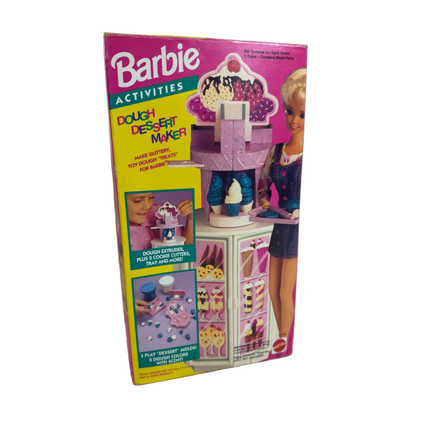 Barbie Activities Dough Dessert Maker Playset 1993 Mattel Tools Molds 11105 NIB
