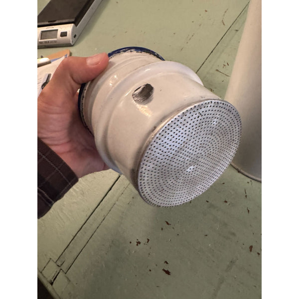 Vintage 1920s French Enamelware Coffee Pot