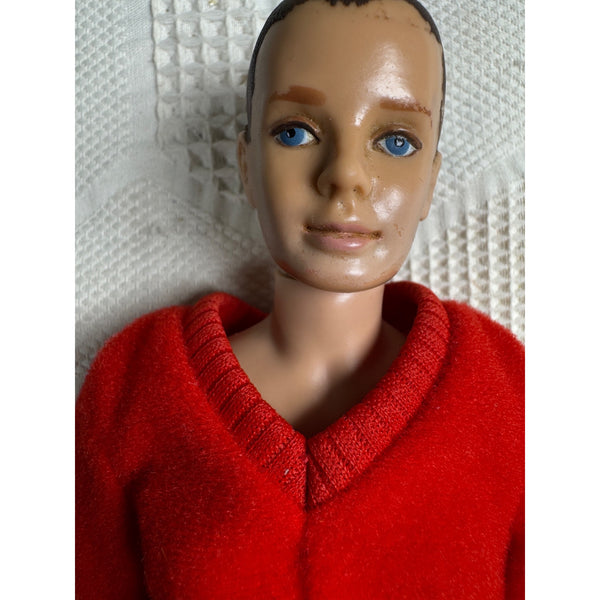 Original Ken MCMLX Barbies Boyfriend Vintage Doll Mattel 1960 Red Sweater Japan