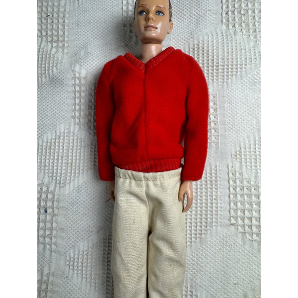 Original Ken MCMLX Barbies Boyfriend Vintage Doll Mattel 1960 Red Sweater Japan