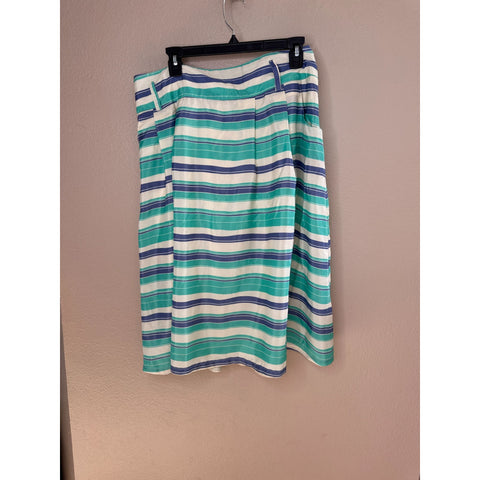 Downeast Womens cream blue skirt 