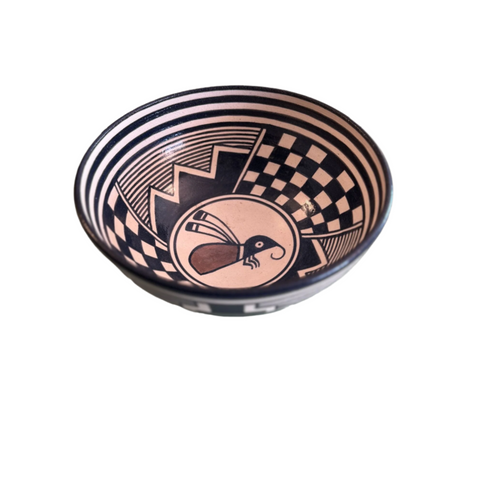 Hopi Native American Pottery Handmade Bowl by A Harvey Ordle