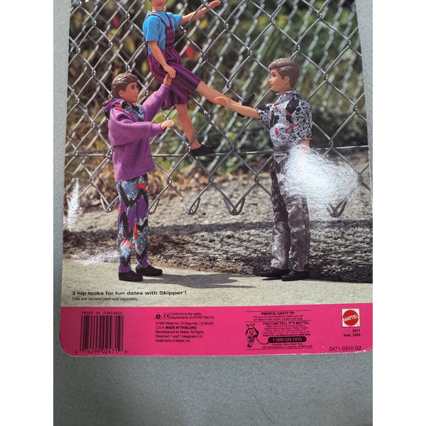 Kevin High School Fashions Barbie Doll Fashion Pack Mattel Vintage 1992