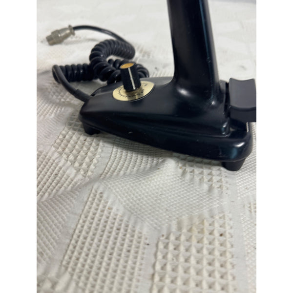 Vintage Desk Bullet Style Microphone with Adjustable Volume Knob & Coiled Cable