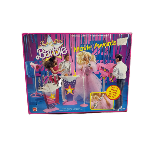 Superstar Barbie Movie Awards Playset 1988 Mattel 7344 NIB 