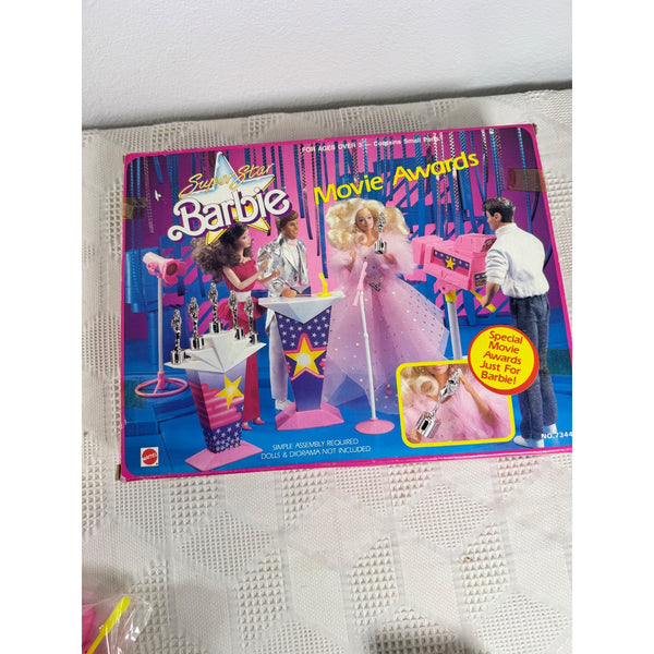 Superstar Barbie Movie Awards Playset 1988 Mattel 7344 NIB