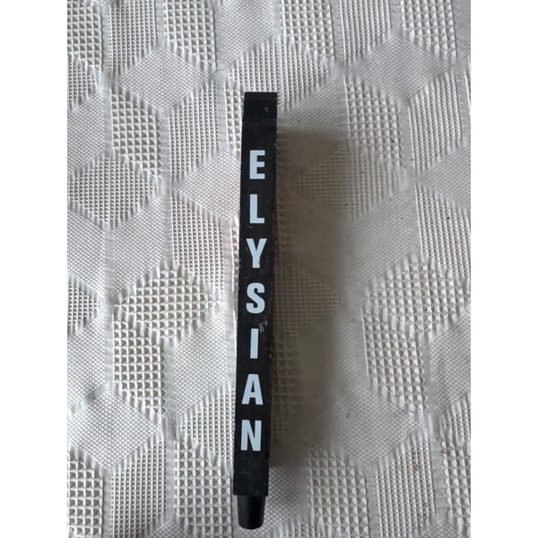 Elysian Brewing Night Owl Pumpkin Ale Tap Handle Black Vintage Bar Collectible