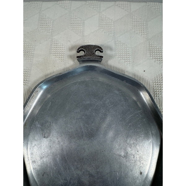 Guardian Service Hammered Aluminum Griddle Pan Handles Octagon Vintage Cookware