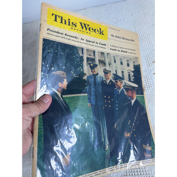 This Week Magazine November 10 1963 Dallas Morning News President Kennedy Cover