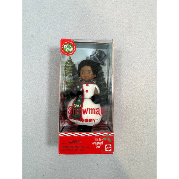 Kelly Club Snowman Tommy Ornament Doll Mattel Christmas Holiday NWB 2001