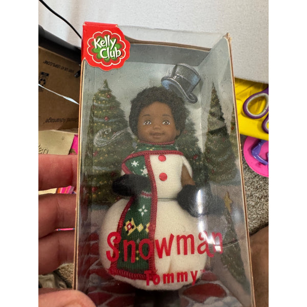 Kelly Club Snowman Tommy Ornament Doll Mattel Christmas Holiday NWB 2001