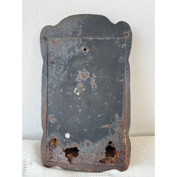 Vintage Cast Iron Wall Mounted Letter Box With Horse Rider Design Rustic