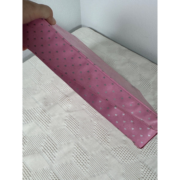 Barbie Pink Carrying Case With Silver B Print for Doll Storage Vintage 1985