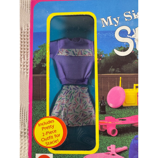 My Sister Stacie Gift Set By Mattel w Accessories 1992 NIB Vintage 9365