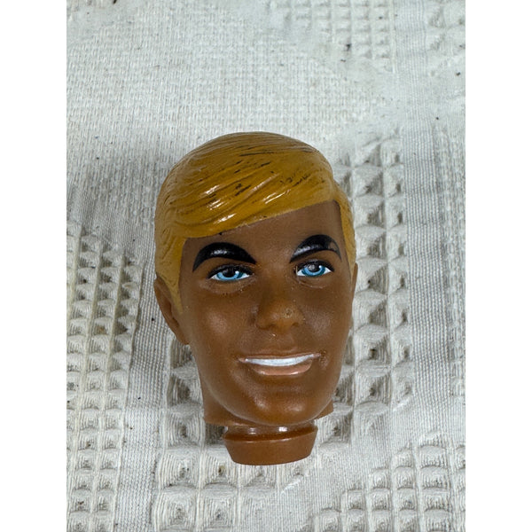 Vintage 1968 Malibu Ken Doll Replacement Head Blonde Hair Blue Eyes Mattel