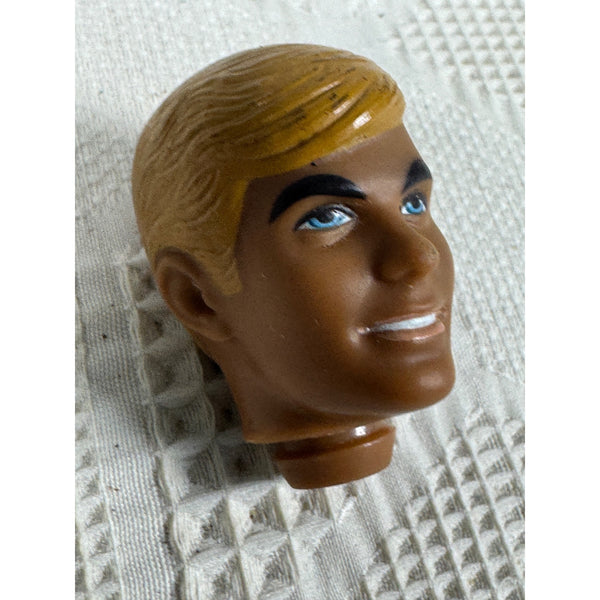 Vintage 1968 Malibu Ken Doll Replacement Head Blonde Hair Blue Eyes Mattel