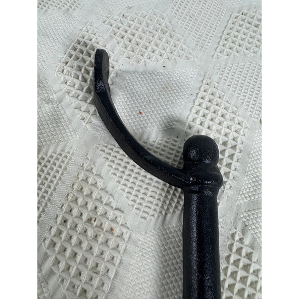 Large Black Cast Iron Handle Rustic Design By VIP Home and Garden NEW