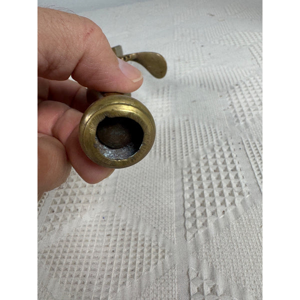Antique Solid Brass & Nickel Gilchrists No 31 Mechanical Ice Cream Scoop Rare