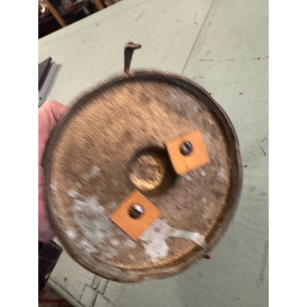 Vintage Mid Century Modern Solid Brass Crane Bird Sculpture On Stand