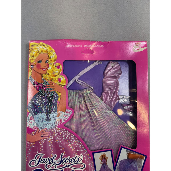 Barbie Jewel Secrets Fashions Island Secrets Purple Dress Outfit Mattel 1986 NWB