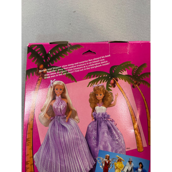 Barbie Jewel Secrets Fashions Island Secrets Purple Dress Outfit Mattel 1986 NWB