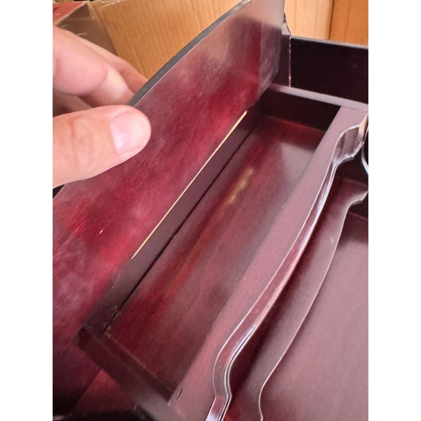 Le Papier Jardin Desk Top Organizer Mahogany North American Wood 7 Compartments