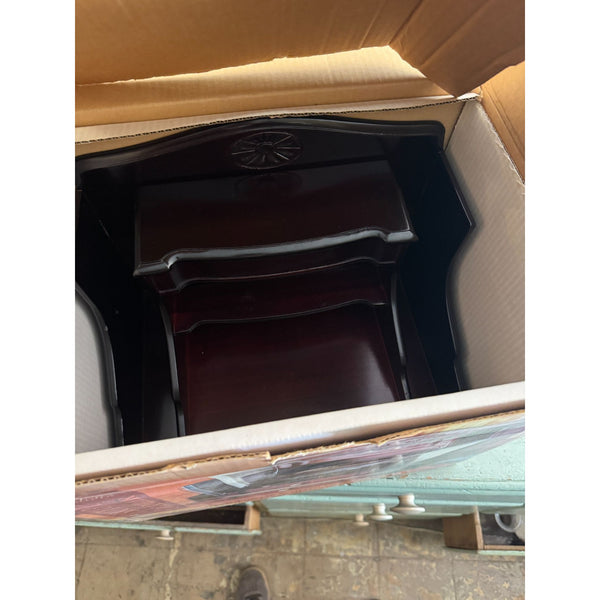 Le Papier Jardin Desk Top Organizer Mahogany North American Wood 7 Compartments