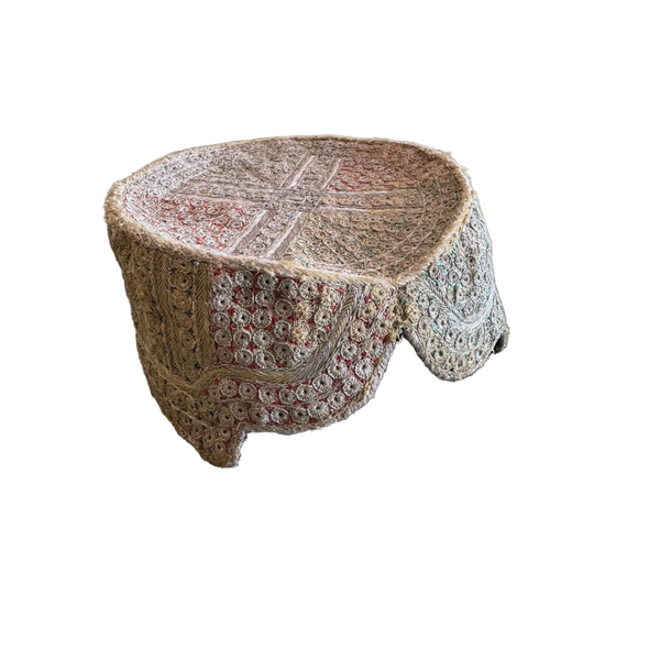 Traditional Turkish Bridal Hat Vintage Handmade Embroidered Intricate Design