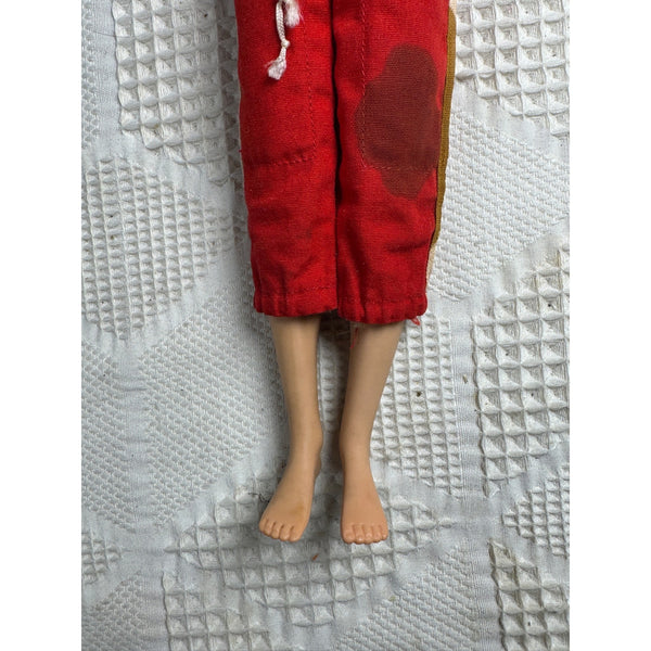 Original Ken MCMLX Football Outfit Doll Vintage Mattel Japan 1960s Red No 7