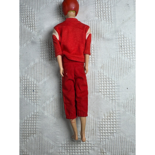 Original Ken MCMLX Football Outfit Doll Vintage Mattel Japan 1960s Red No 7
