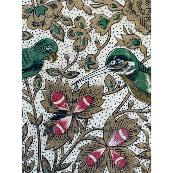 Alfred E Knobler Vintage Paper Mache Tray w William Morris Style Floral Design