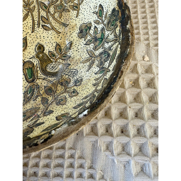 Alfred E Knobler Vintage Paper Mache Tray w William Morris Style Floral Design