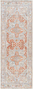 Rust Maayon Washable Rug runner