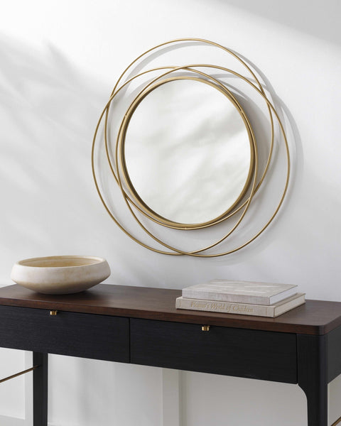 Monamon Mirror above console table