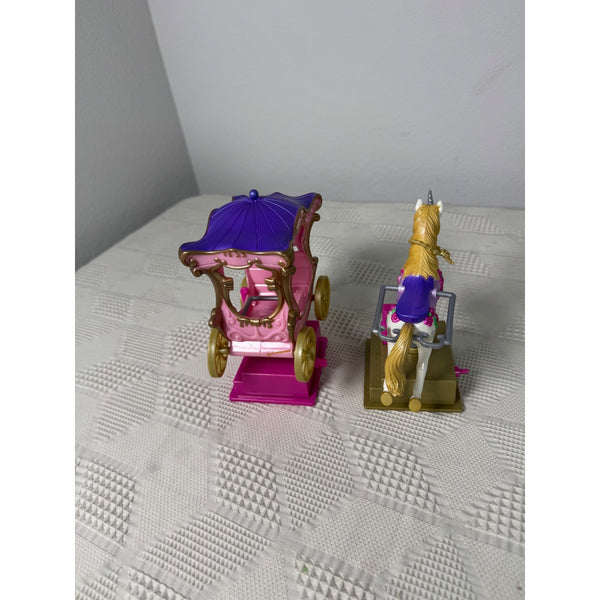 Barbie Kelly Doll 2002 Unicorn Figurine and Carriage Playset Mattel Collectible
