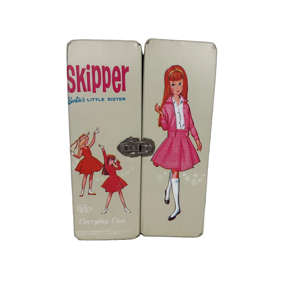 Vintage 1964 Mattel Skipper Barbies Little Sister Doll Carrying Case 