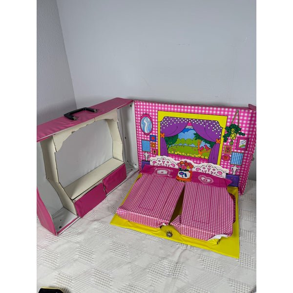 World of Barbie Sleep N Keep Case Vintage 1974 Doll Storage Playset By Mattel