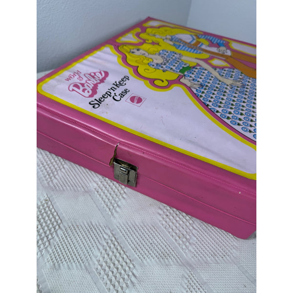 World of Barbie Sleep N Keep Case Vintage 1974 Doll Storage Playset By Mattel